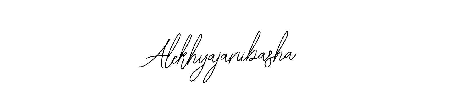 The best way (Bearetta-2O07w) to make a short signature is to pick only two or three words in your name. The name Alekhyajanibasha include a total of six letters. For converting this name. Alekhyajanibasha signature style 12 images and pictures png