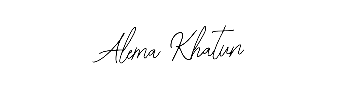 You should practise on your own different ways (Bearetta-2O07w) to write your name (Alema Khatun) in signature. don't let someone else do it for you. Alema Khatun signature style 12 images and pictures png