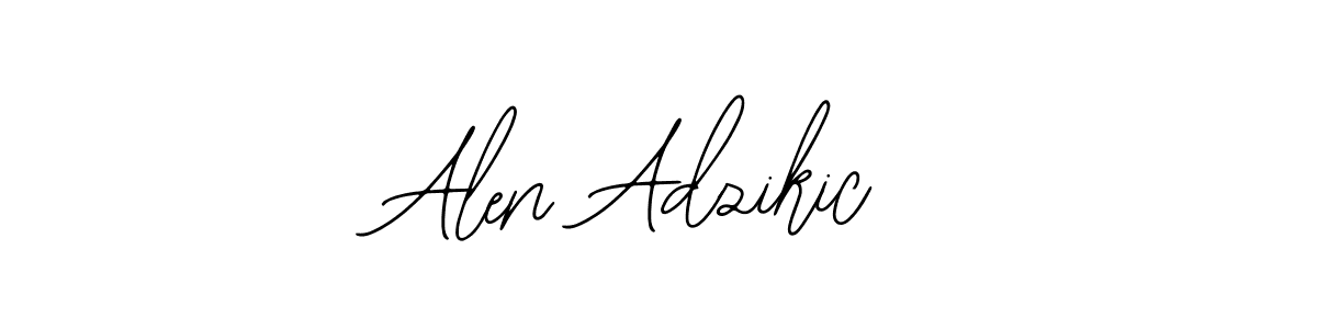 You should practise on your own different ways (Bearetta-2O07w) to write your name (Alen Adzikic) in signature. don't let someone else do it for you. Alen Adzikic signature style 12 images and pictures png