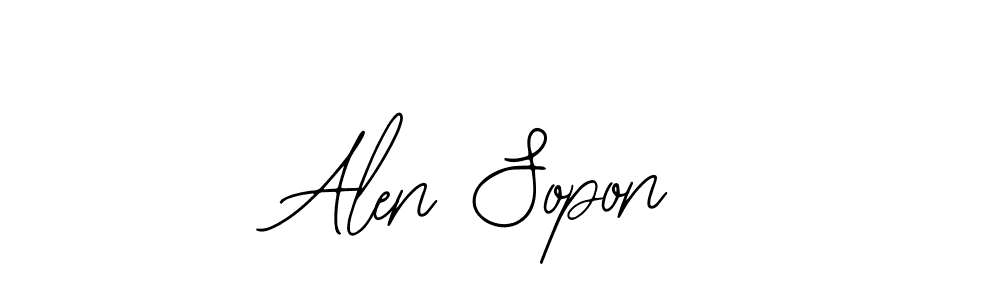 You can use this online signature creator to create a handwritten signature for the name Alen Sopon. This is the best online autograph maker. Alen Sopon signature style 12 images and pictures png