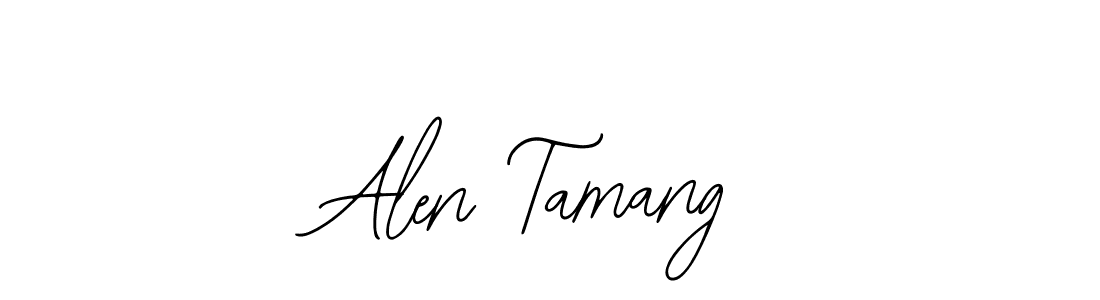 Make a short Alen Tamang signature style. Manage your documents anywhere anytime using Bearetta-2O07w. Create and add eSignatures, submit forms, share and send files easily. Alen Tamang signature style 12 images and pictures png