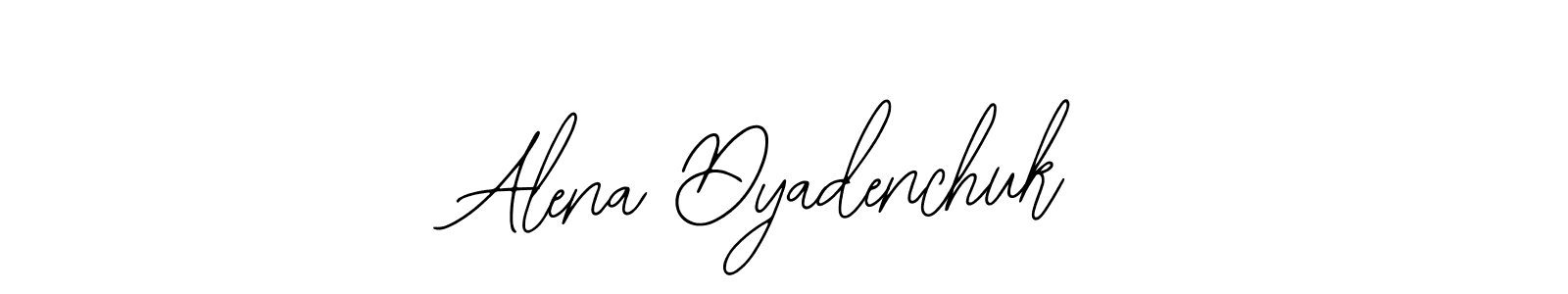 How to Draw Alena Dyadenchuk signature style? Bearetta-2O07w is a latest design signature styles for name Alena Dyadenchuk. Alena Dyadenchuk signature style 12 images and pictures png