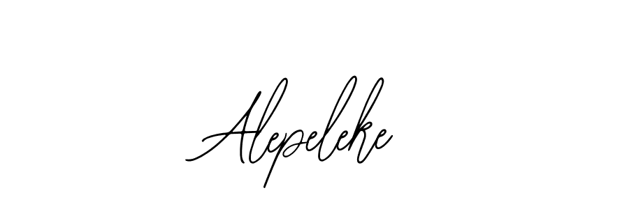 How to make Alepeleke name signature. Use Bearetta-2O07w style for creating short signs online. This is the latest handwritten sign. Alepeleke signature style 12 images and pictures png