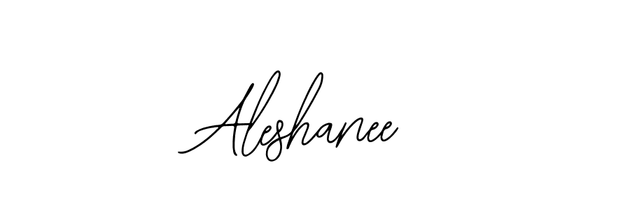 Design your own signature with our free online signature maker. With this signature software, you can create a handwritten (Bearetta-2O07w) signature for name Aleshanee. Aleshanee signature style 12 images and pictures png