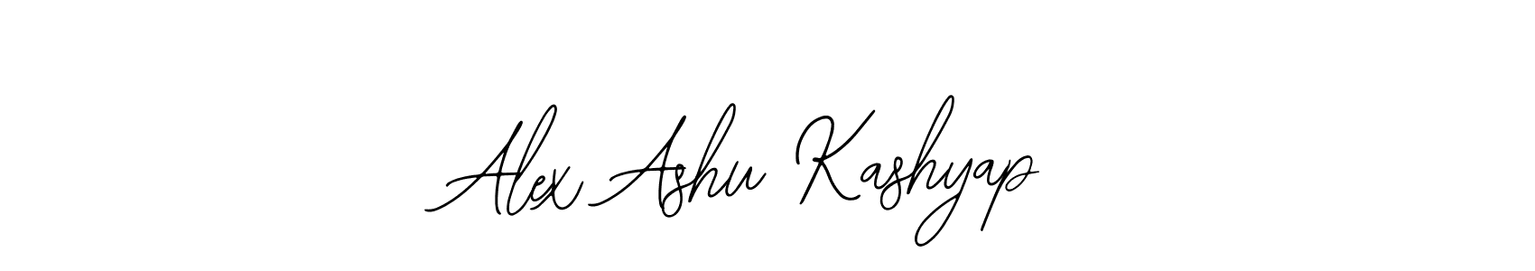 How to make Alex Ashu Kashyap name signature. Use Bearetta-2O07w style for creating short signs online. This is the latest handwritten sign. Alex Ashu Kashyap signature style 12 images and pictures png