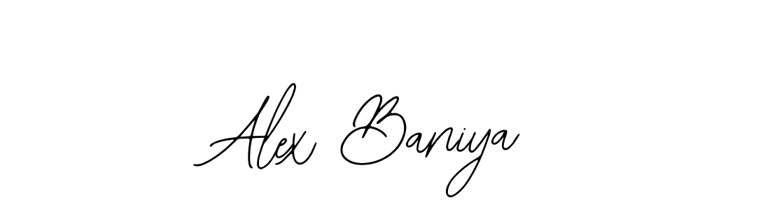 Similarly Bearetta-2O07w is the best handwritten signature design. Signature creator online .You can use it as an online autograph creator for name Alex Baniya. Alex Baniya signature style 12 images and pictures png