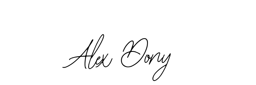 See photos of Alex Dony official signature by Spectra . Check more albums & portfolios. Read reviews & check more about Bearetta-2O07w font. Alex Dony signature style 12 images and pictures png