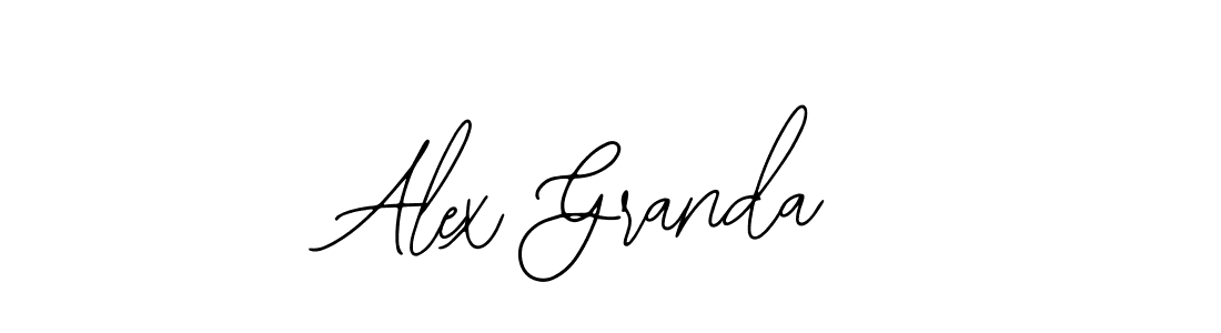 Use a signature maker to create a handwritten signature online. With this signature software, you can design (Bearetta-2O07w) your own signature for name Alex Granda. Alex Granda signature style 12 images and pictures png