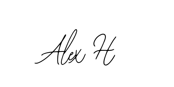 You should practise on your own different ways (Bearetta-2O07w) to write your name (Alex H) in signature. don't let someone else do it for you. Alex H signature style 12 images and pictures png