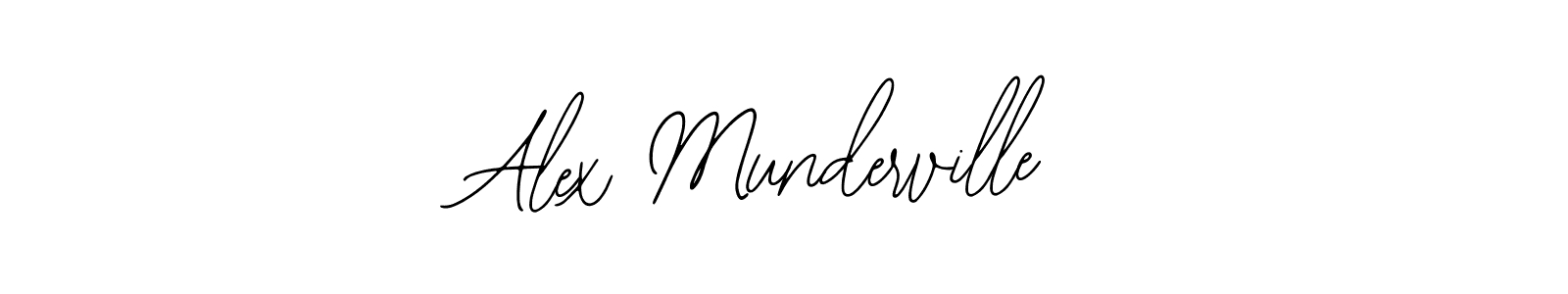 Design your own signature with our free online signature maker. With this signature software, you can create a handwritten (Bearetta-2O07w) signature for name Alex Munderville. Alex Munderville signature style 12 images and pictures png