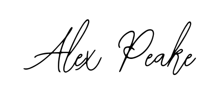 A stylish, flowing autograph style designed for name Alex Peake using Bearetta-2O07w typography. Perfect for digital creative projects. Alex Peake signature style 12 images and pictures png