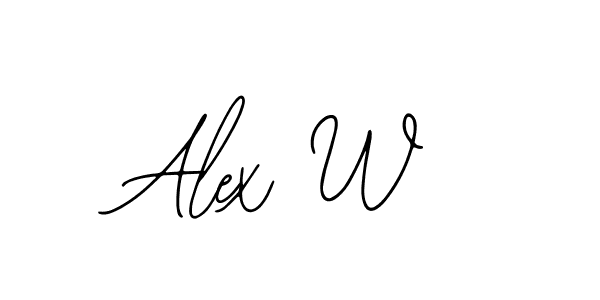 It looks lik you need a new signature style for name Alex W. Design unique handwritten (Bearetta-2O07w) signature with our free signature maker in just a few clicks. Alex W signature style 12 images and pictures png