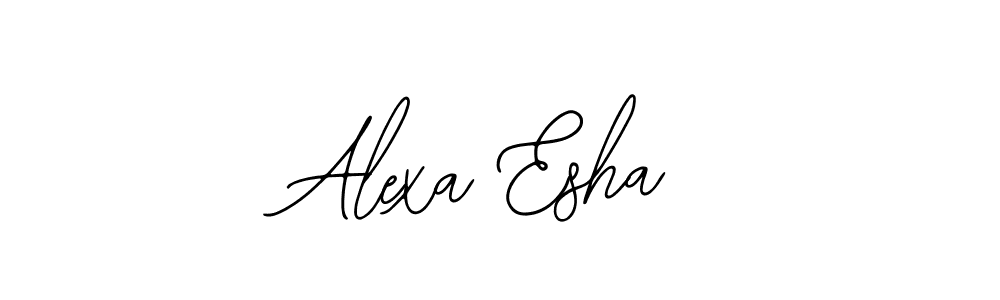 Alexa Esha stylish signature style. Best Handwritten Sign (Bearetta-2O07w) for my name. Handwritten Signature Collection Ideas for my name Alexa Esha. Alexa Esha signature style 12 images and pictures png