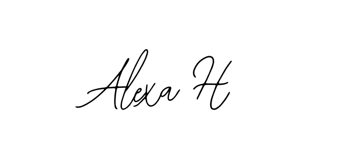 How to Draw Alexa H signature style? Bearetta-2O07w is a latest design signature styles for name Alexa H. Alexa H signature style 12 images and pictures png