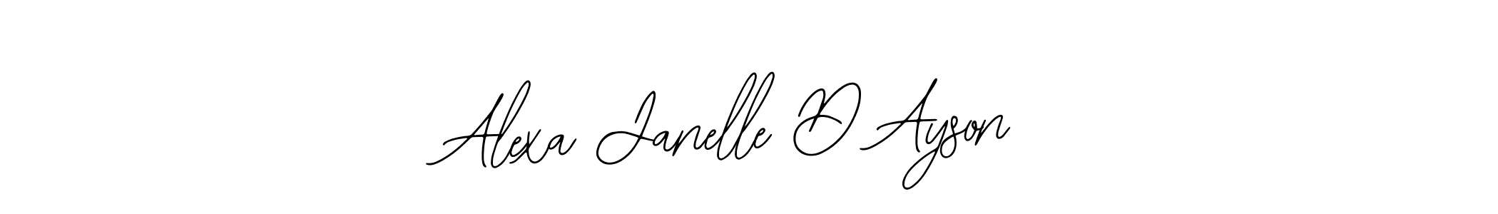 How to make Alexa Janelle D Ayson signature? Bearetta-2O07w is a professional autograph style. Create handwritten signature for Alexa Janelle D Ayson name. Alexa Janelle D Ayson signature style 12 images and pictures png