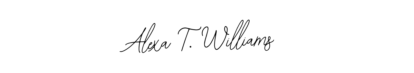 if you are searching for the best signature style for your name Alexa T. Williams. so please give up your signature search. here we have designed multiple signature styles  using Bearetta-2O07w. Alexa T. Williams signature style 12 images and pictures png