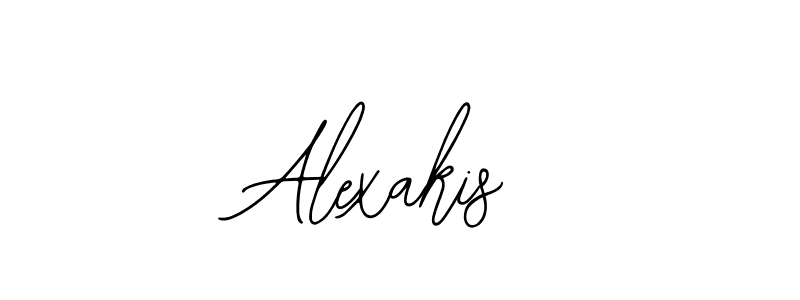 Use a signature maker to create a handwritten signature online. With this signature software, you can design (Bearetta-2O07w) your own signature for name Alexakis. Alexakis signature style 12 images and pictures png