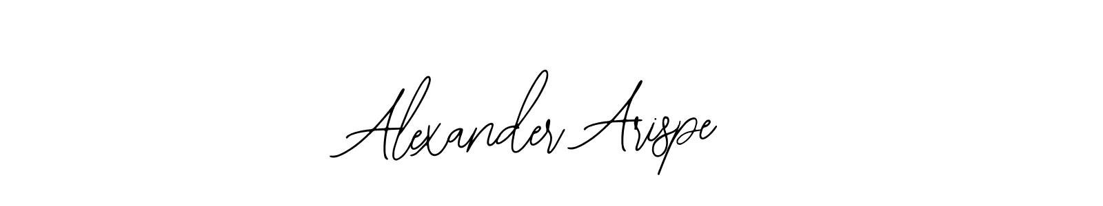 Design your own signature with our free online signature maker. With this signature software, you can create a handwritten (Bearetta-2O07w) signature for name Alexander Arispe. Alexander Arispe signature style 12 images and pictures png