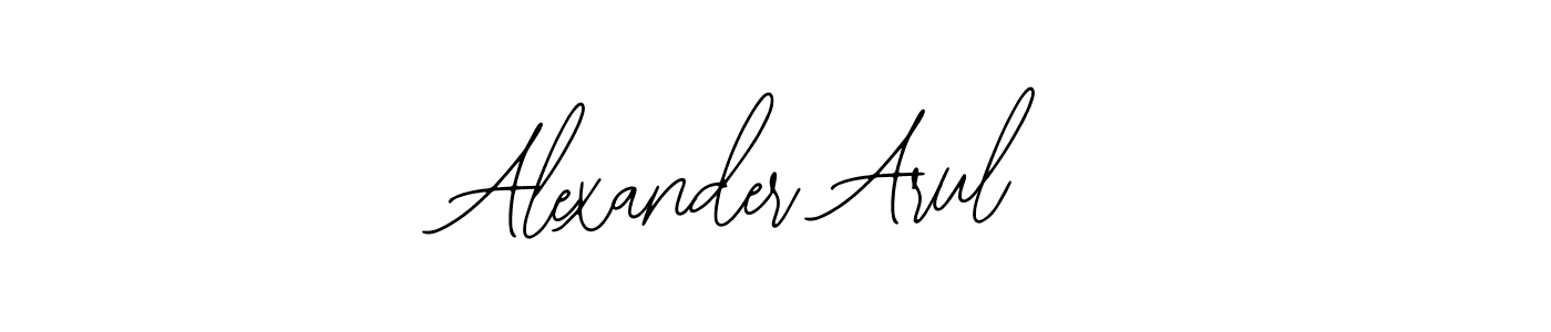 The best way (Bearetta-2O07w) to make a short signature is to pick only two or three words in your name. The name Alexander Arul include a total of six letters. For converting this name. Alexander Arul signature style 12 images and pictures png
