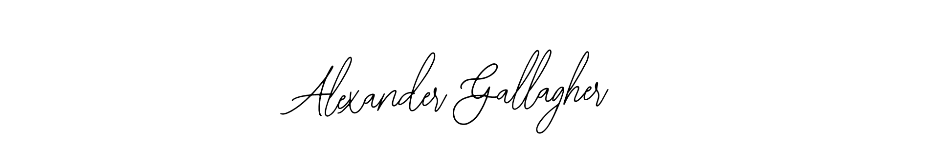 How to make Alexander Gallagher name signature. Use Bearetta-2O07w style for creating short signs online. This is the latest handwritten sign. Alexander Gallagher signature style 12 images and pictures png