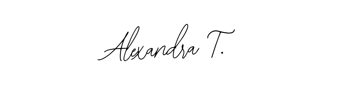 Use a signature maker to create a handwritten signature online. With this signature software, you can design (Bearetta-2O07w) your own signature for name Alexandra T.. Alexandra T. signature style 12 images and pictures png