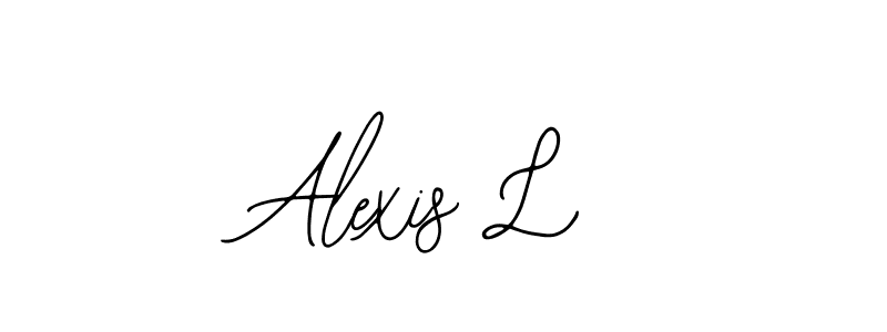 You should practise on your own different ways (Bearetta-2O07w) to write your name (Alexis L) in signature. don't let someone else do it for you. Alexis L signature style 12 images and pictures png