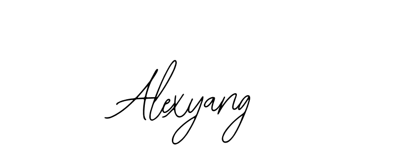 Make a beautiful signature design for name Alexyang. With this signature (Bearetta-2O07w) style, you can create a handwritten signature for free. Alexyang signature style 12 images and pictures png