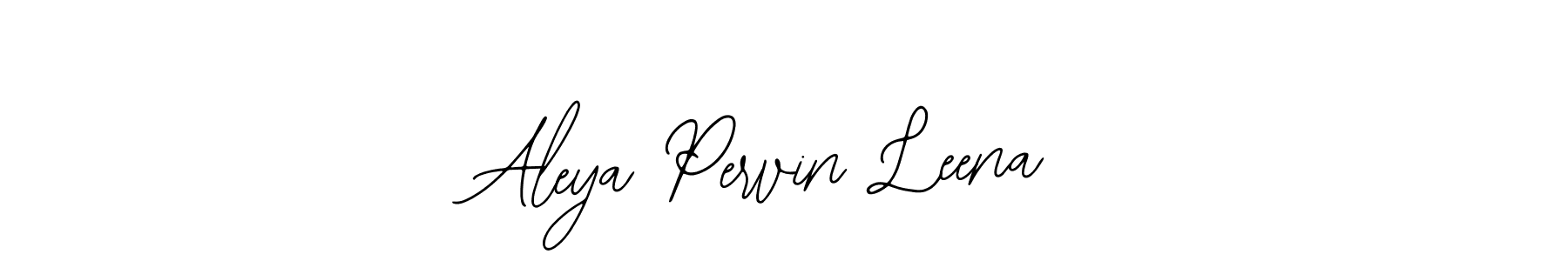 Design your own signature with our free online signature maker. With this signature software, you can create a handwritten (Bearetta-2O07w) signature for name Aleya Pervin Leena. Aleya Pervin Leena signature style 12 images and pictures png