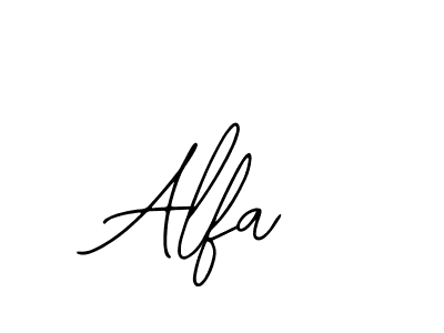 You should practise on your own different ways (Bearetta-2O07w) to write your name (Alfa) in signature. don't let someone else do it for you. Alfa signature style 12 images and pictures png