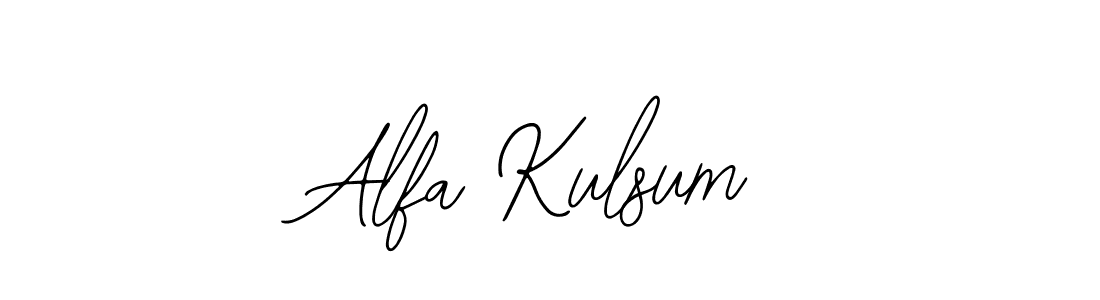Make a beautiful signature design for name Alfa Kulsum. Use this online signature maker to create a handwritten signature for free. Alfa Kulsum signature style 12 images and pictures png