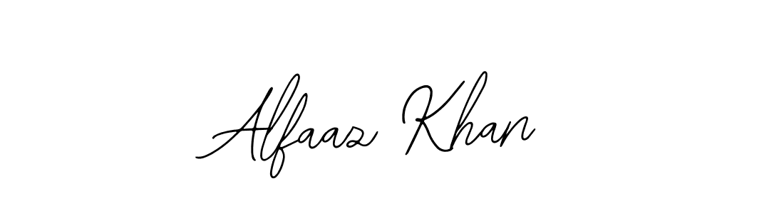 Use a signature maker to create a handwritten signature online. With this signature software, you can design (Bearetta-2O07w) your own signature for name Alfaaz Khan. Alfaaz Khan signature style 12 images and pictures png
