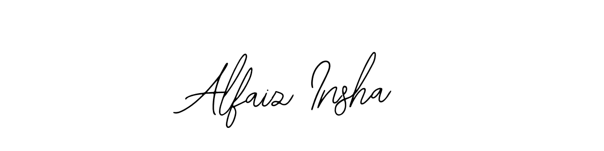 if you are searching for the best signature style for your name Alfaiz Insha. so please give up your signature search. here we have designed multiple signature styles  using Bearetta-2O07w. Alfaiz Insha signature style 12 images and pictures png