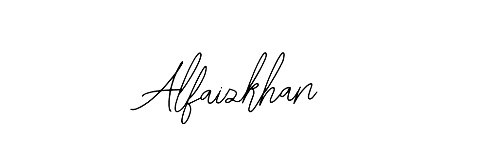 Use a signature maker to create a handwritten signature online. With this signature software, you can design (Bearetta-2O07w) your own signature for name Alfaizkhan. Alfaizkhan signature style 12 images and pictures png