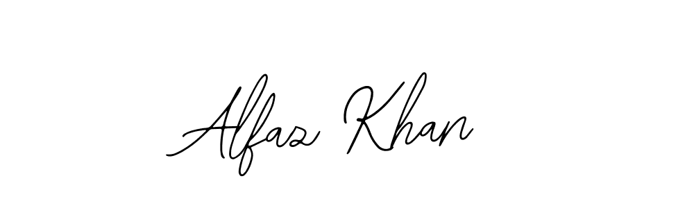 How to make Alfaz Khan name signature. Use Bearetta-2O07w style for creating short signs online. This is the latest handwritten sign. Alfaz Khan signature style 12 images and pictures png