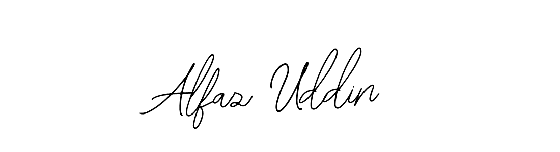 Use a signature maker to create a handwritten signature online. With this signature software, you can design (Bearetta-2O07w) your own signature for name Alfaz Uddin. Alfaz Uddin signature style 12 images and pictures png