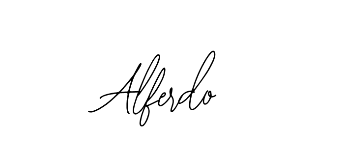 How to make Alferdo signature? Bearetta-2O07w is a professional autograph style. Create handwritten signature for Alferdo name. Alferdo signature style 12 images and pictures png