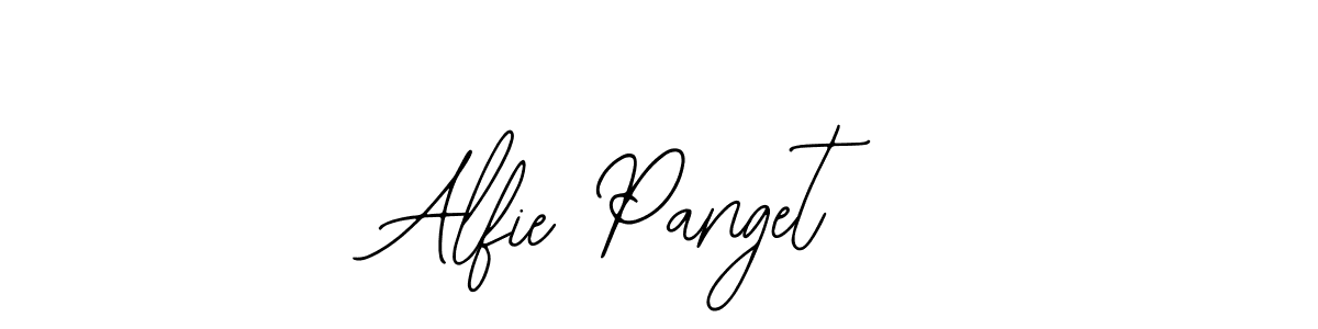 You should practise on your own different ways (Bearetta-2O07w) to write your name (Alfie Panget) in signature. don't let someone else do it for you. Alfie Panget signature style 12 images and pictures png