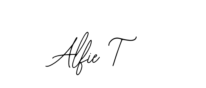 Make a beautiful signature design for name Alfie T. With this signature (Bearetta-2O07w) style, you can create a handwritten signature for free. Alfie T signature style 12 images and pictures png