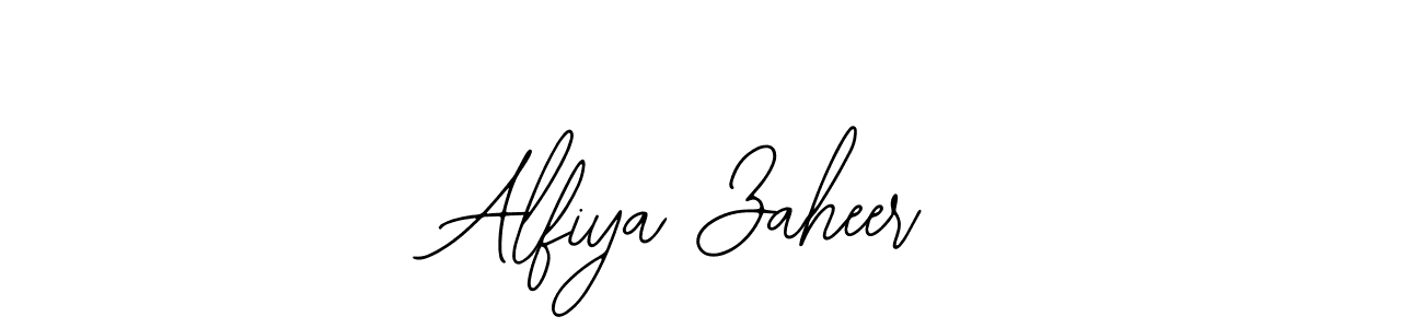 Make a short Alfiya Zaheer signature style. Manage your documents anywhere anytime using Bearetta-2O07w. Create and add eSignatures, submit forms, share and send files easily. Alfiya Zaheer signature style 12 images and pictures png