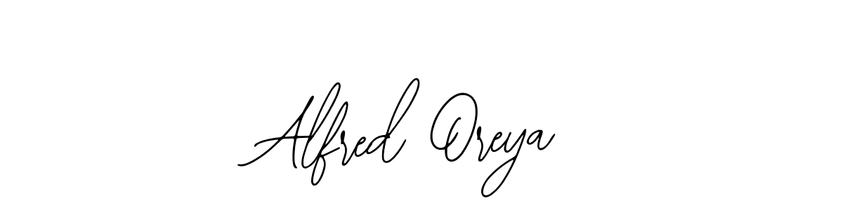 The best way (Bearetta-2O07w) to make a short signature is to pick only two or three words in your name. The name Alfred Oreya include a total of six letters. For converting this name. Alfred Oreya signature style 12 images and pictures png