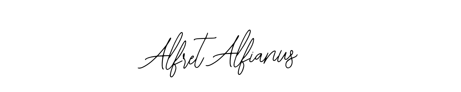 if you are searching for the best signature style for your name Alfret Alfianus. so please give up your signature search. here we have designed multiple signature styles  using Bearetta-2O07w. Alfret Alfianus signature style 12 images and pictures png