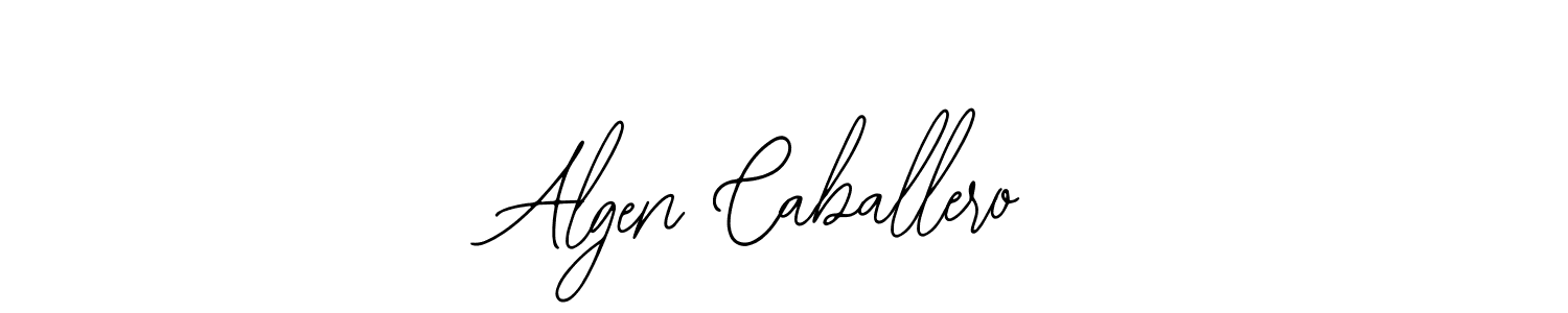 Also You can easily find your signature by using the search form. We will create Algen Caballero name handwritten signature images for you free of cost using Bearetta-2O07w sign style. Algen Caballero signature style 12 images and pictures png