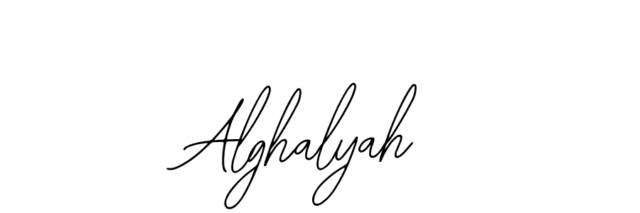 if you are searching for the best signature style for your name Alghalyah. so please give up your signature search. here we have designed multiple signature styles  using Bearetta-2O07w. Alghalyah signature style 12 images and pictures png