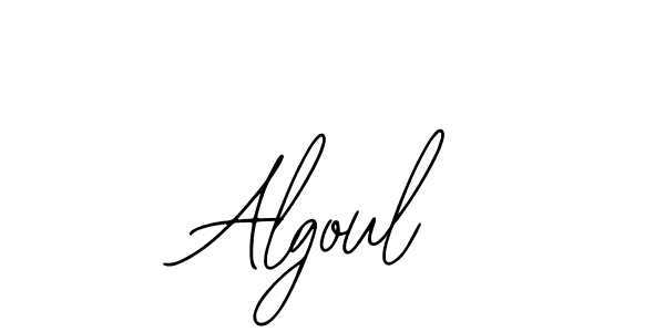 Use a signature maker to create a handwritten signature online. With this signature software, you can design (Bearetta-2O07w) your own signature for name Algoul. Algoul signature style 12 images and pictures png