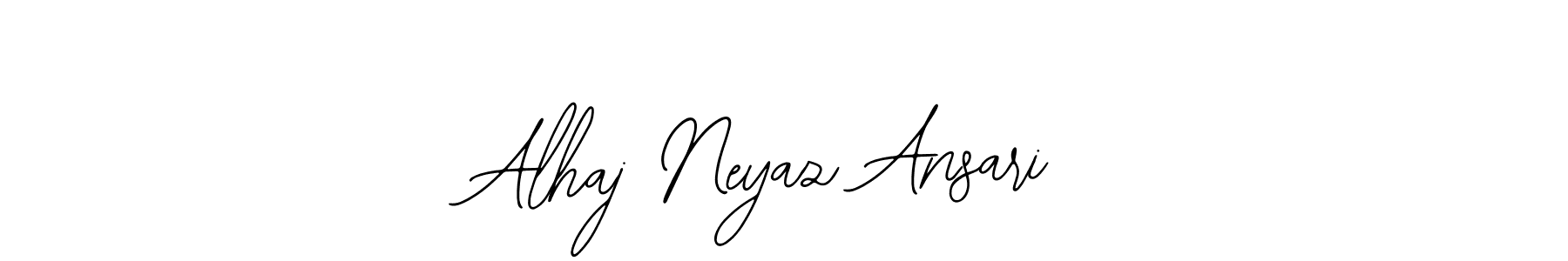 This is the best signature style for the Alhaj Neyaz Ansari name. Also you like these signature font (Bearetta-2O07w). Mix name signature. Alhaj Neyaz Ansari signature style 12 images and pictures png