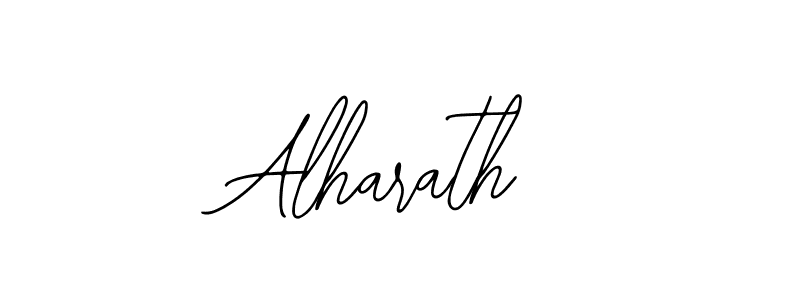 Use a signature maker to create a handwritten signature online. With this signature software, you can design (Bearetta-2O07w) your own signature for name Alharath. Alharath signature style 12 images and pictures png