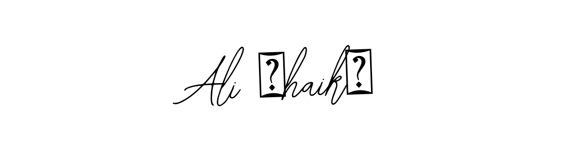 Similarly Bearetta-2O07w is the best handwritten signature design. Signature creator online .You can use it as an online autograph creator for name Ali شhaikخ. Ali شhaikخ signature style 12 images and pictures png