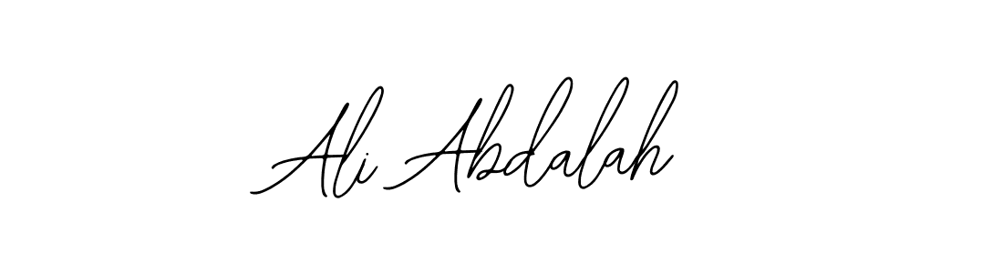 Design your own signature with our free online signature maker. With this signature software, you can create a handwritten (Bearetta-2O07w) signature for name Ali Abdalah. Ali Abdalah signature style 12 images and pictures png