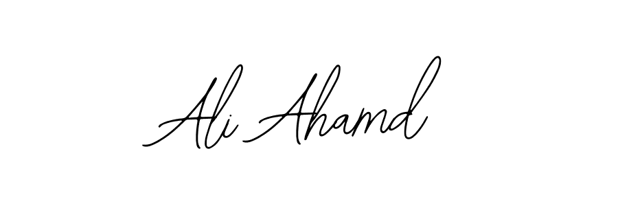 It looks lik you need a new signature style for name Ali Ahamd. Design unique handwritten (Bearetta-2O07w) signature with our free signature maker in just a few clicks. Ali Ahamd signature style 12 images and pictures png