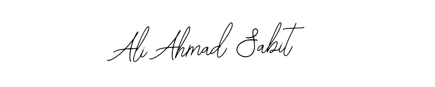 You should practise on your own different ways (Bearetta-2O07w) to write your name (Ali Ahmad Sabit) in signature. don't let someone else do it for you. Ali Ahmad Sabit signature style 12 images and pictures png